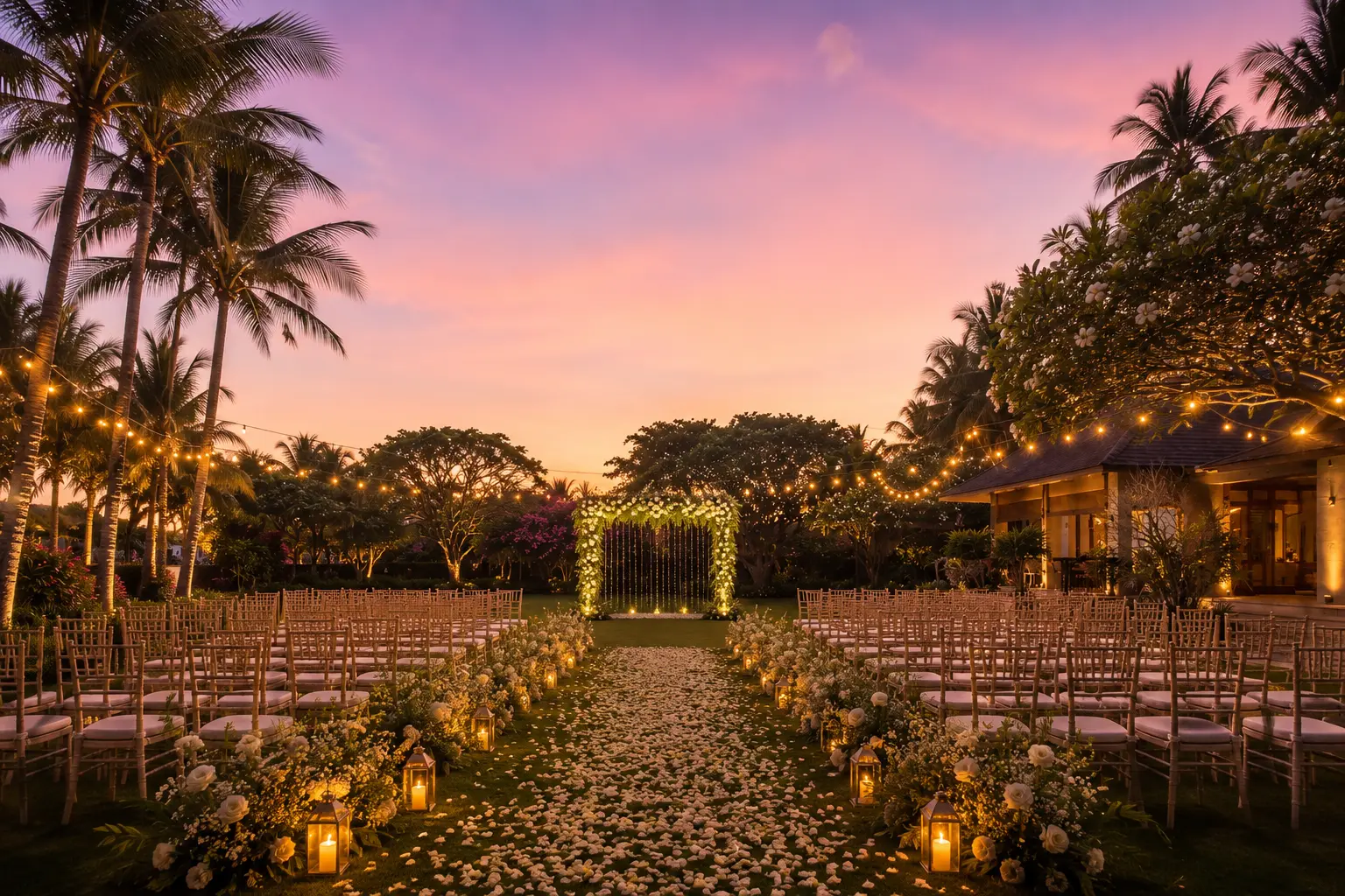 An elegant wedding at Villa Crystals